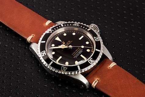 vintage rolex submariner leather strap|Rolex Submariner 2020 rubber strap.